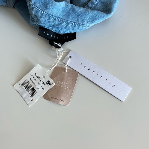 Sanctuary Dusty Sleeveless Shirt Dress in Sierra Wash - Picture 11 of 14